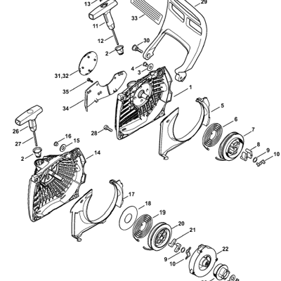 Stihl MS 261 Chainsaw (MS261 C) Parts Diagram, Chain tensioner