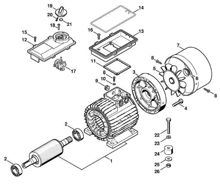 RE 161 K- Electric motor