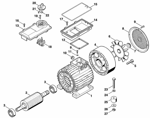 B-RE 160 K Electric motor