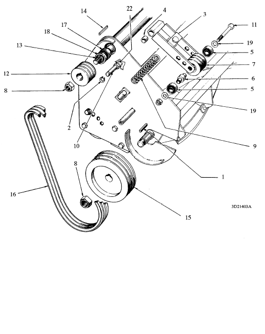 Verge Mower Transmission Assy