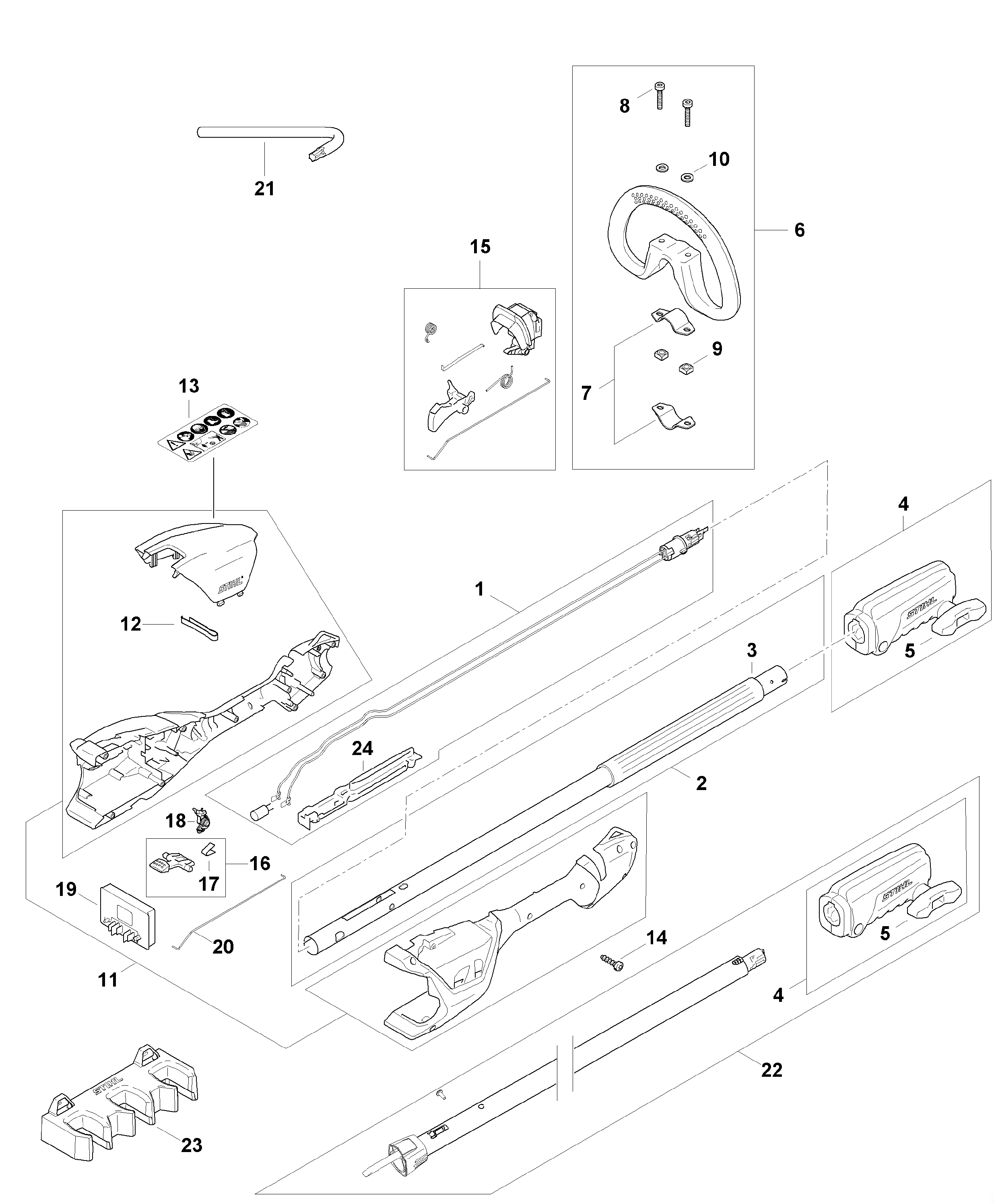 Handle Housing, Drive Tube Assembly