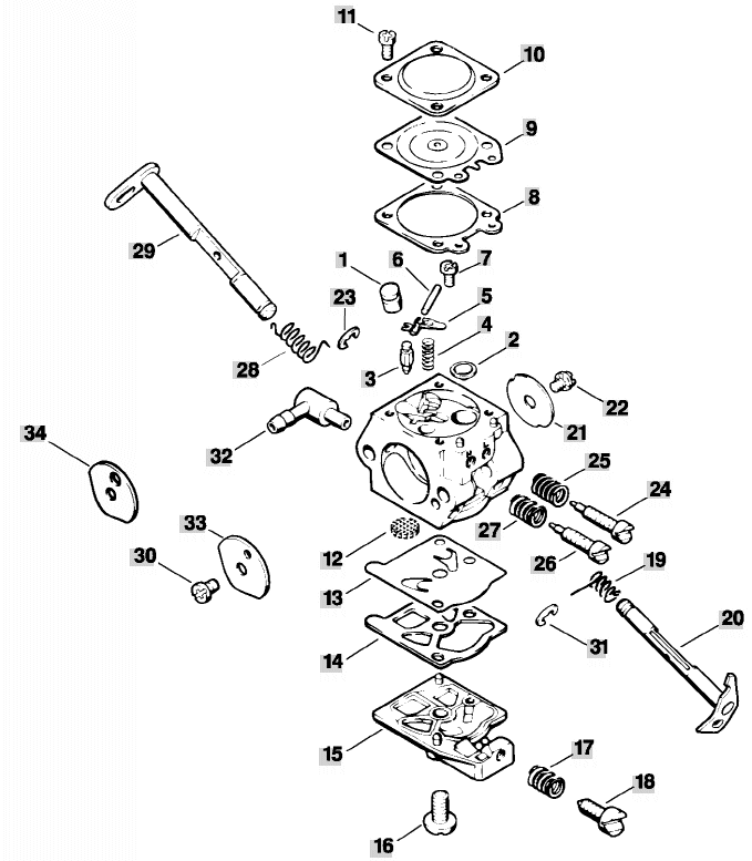 Carburetor WT-215 WT286A