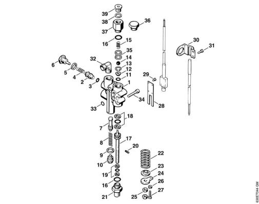 H_-Regulation valve block