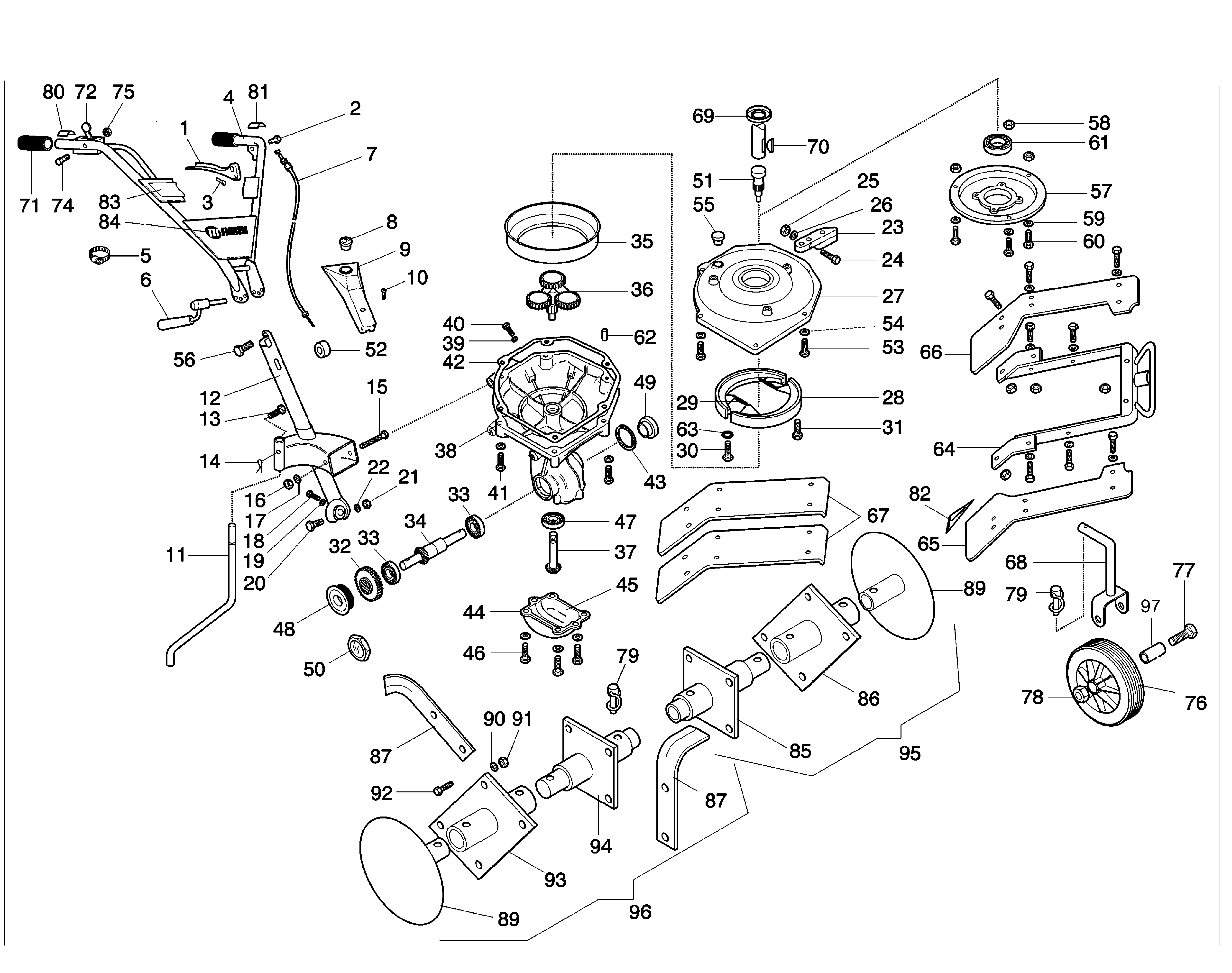Illustrated parts list