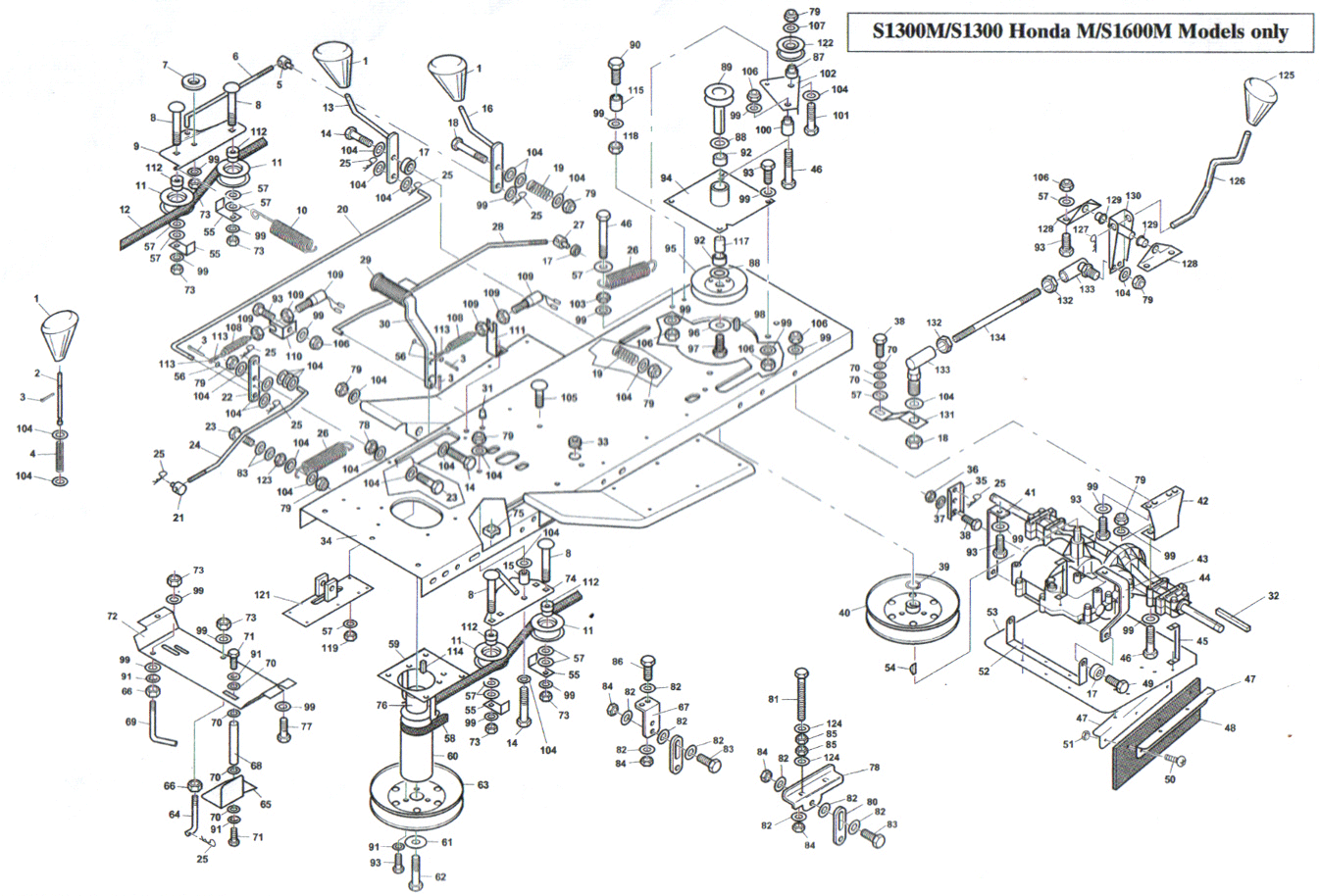 PTO- S1300 HONDA M-S1600M ONLY
