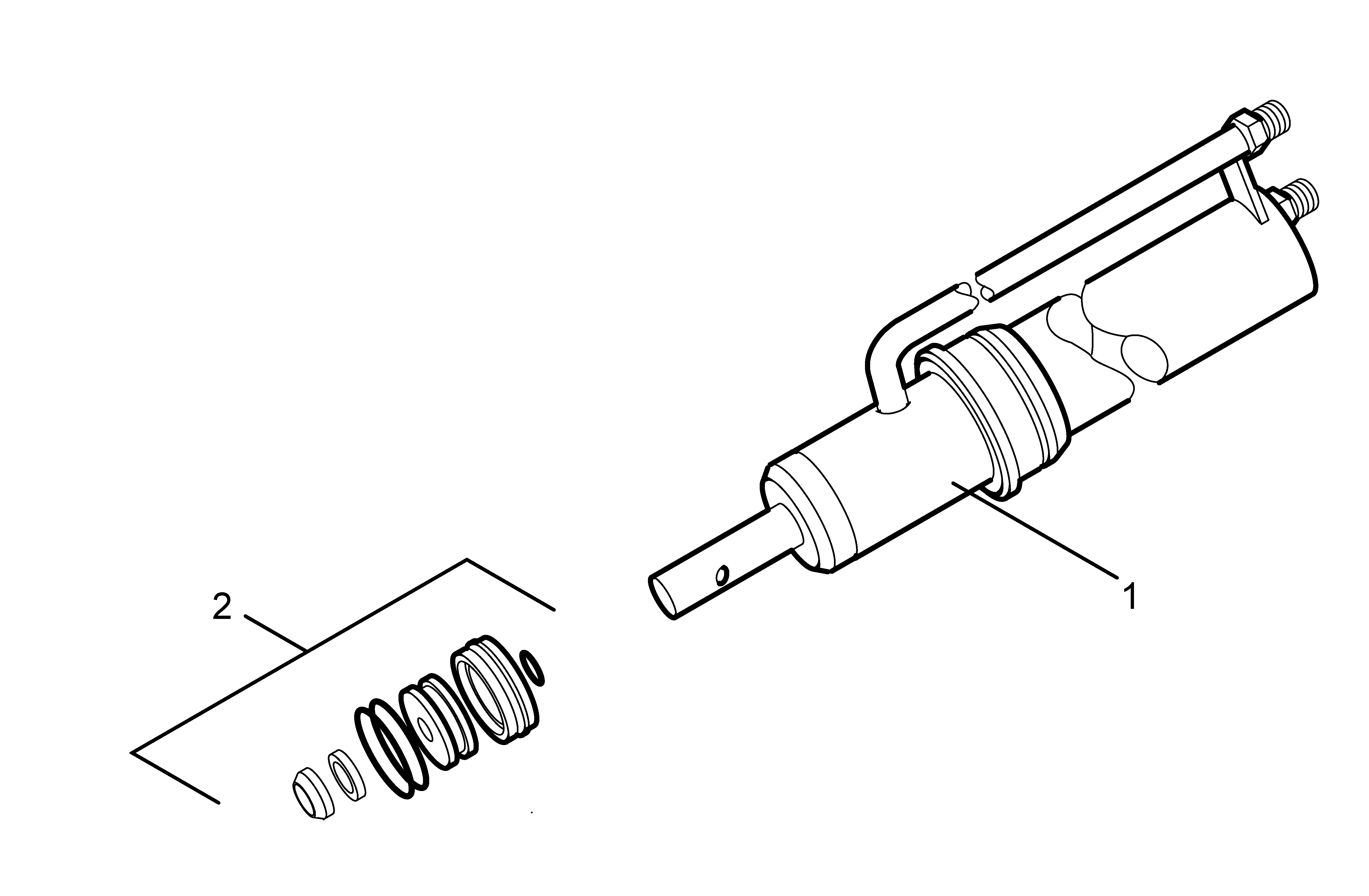 Motor and cylinder