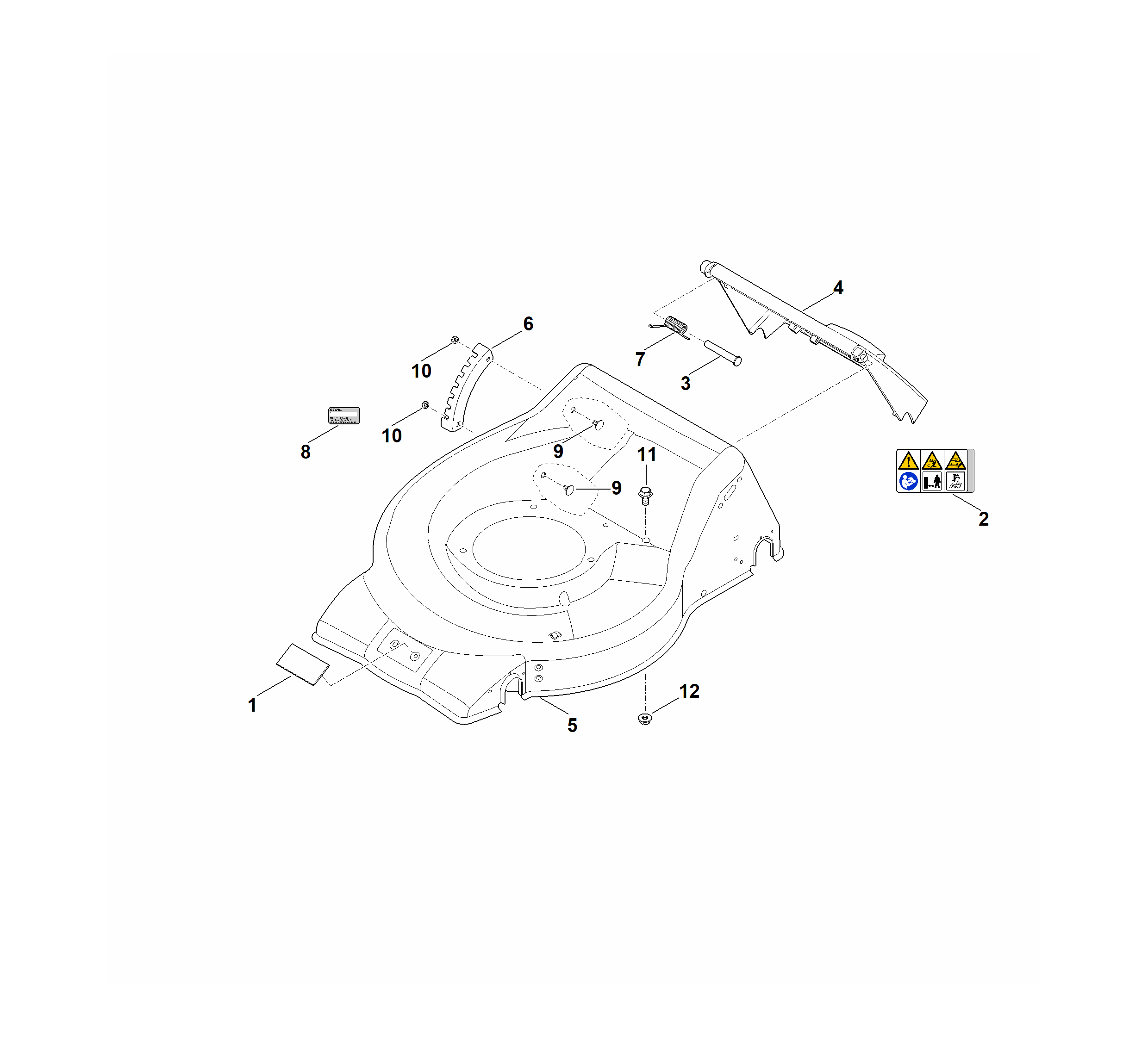 Stihl RM248-1 (RM248-1) Parts Diagram, Housing