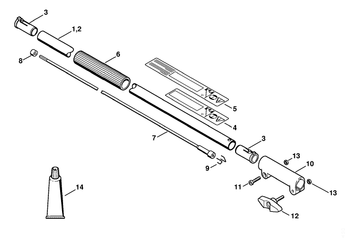 Drive tube extension HT-KM