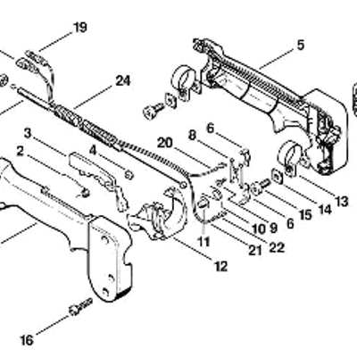 Stihl FS 52 Brushcutter (FS52) Parts Diagram, H_-Control handle FS 52 ...