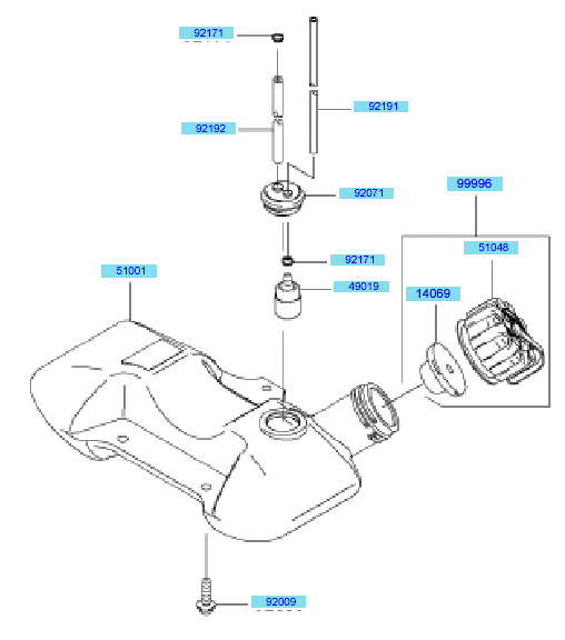 Fuel Tank	 Fuel Valve