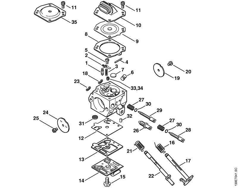 Stihl 029 Chainsaw (029) Parts Diagram, Cylinder