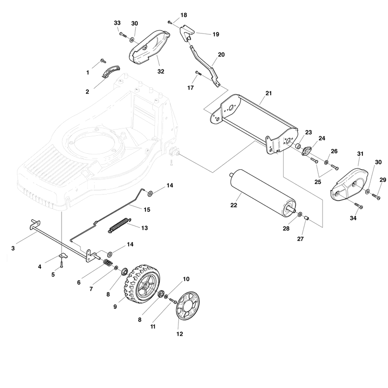 Mountfield M554R (2009) Parts Diagram, Page 2
