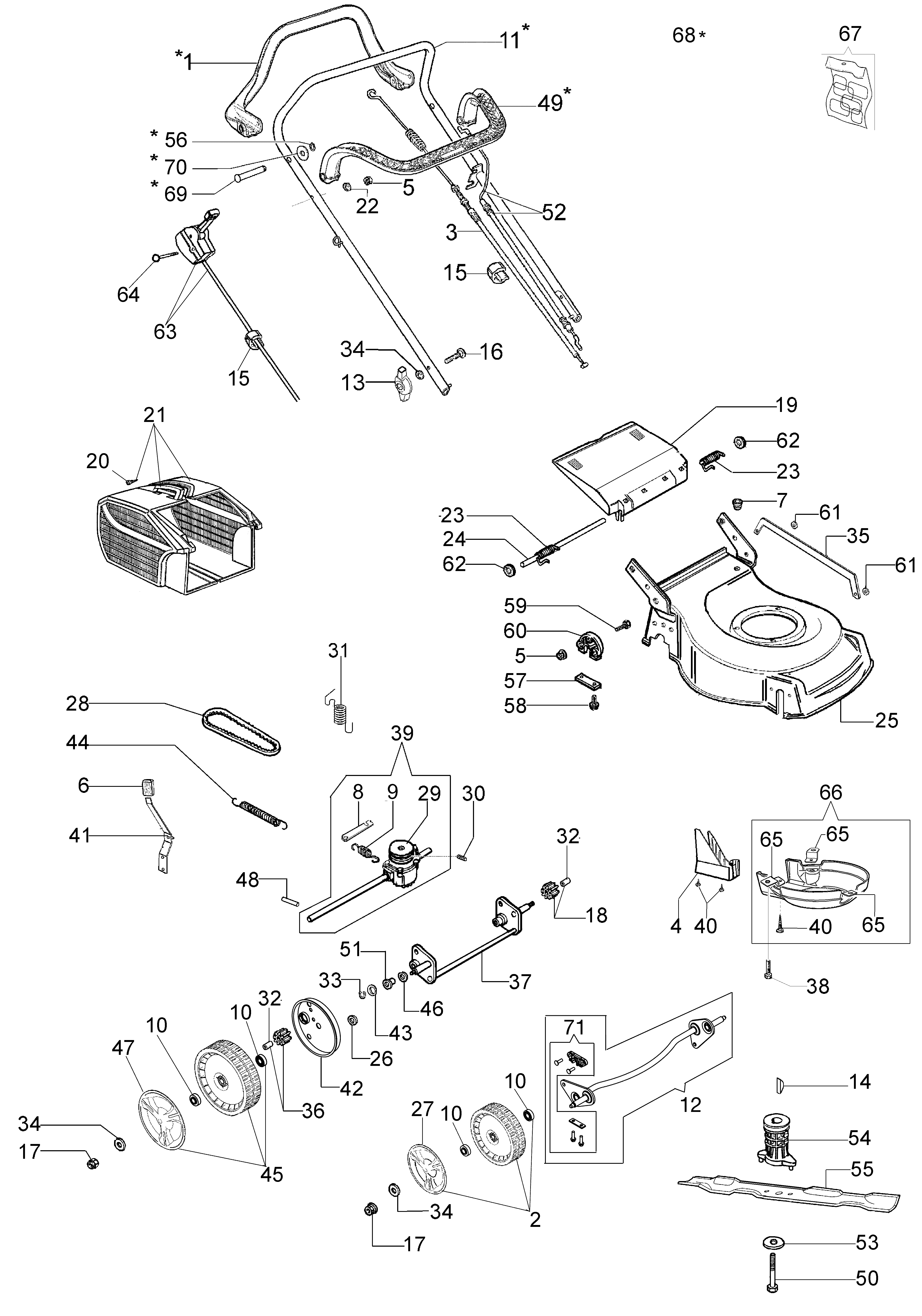 ESSENTIAL complete illustrated parts list (From January 2012)