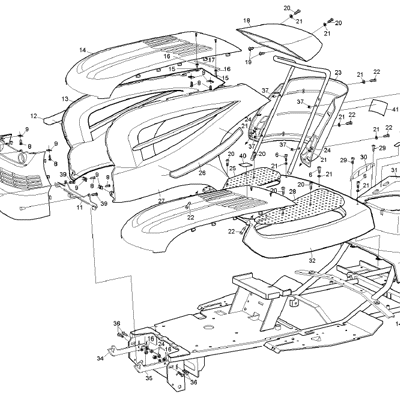 Engine Cover & Control Pedals