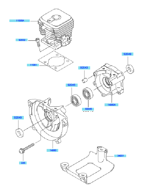 Cylinder - Crankcase