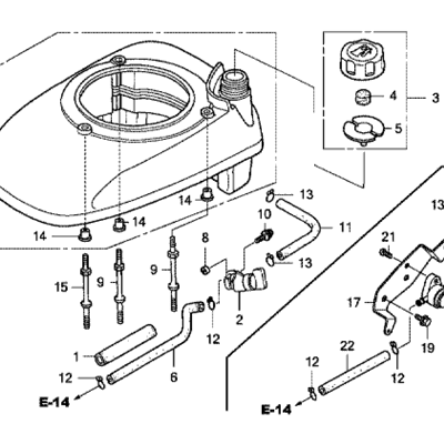FAN COVER & FUEL TANK