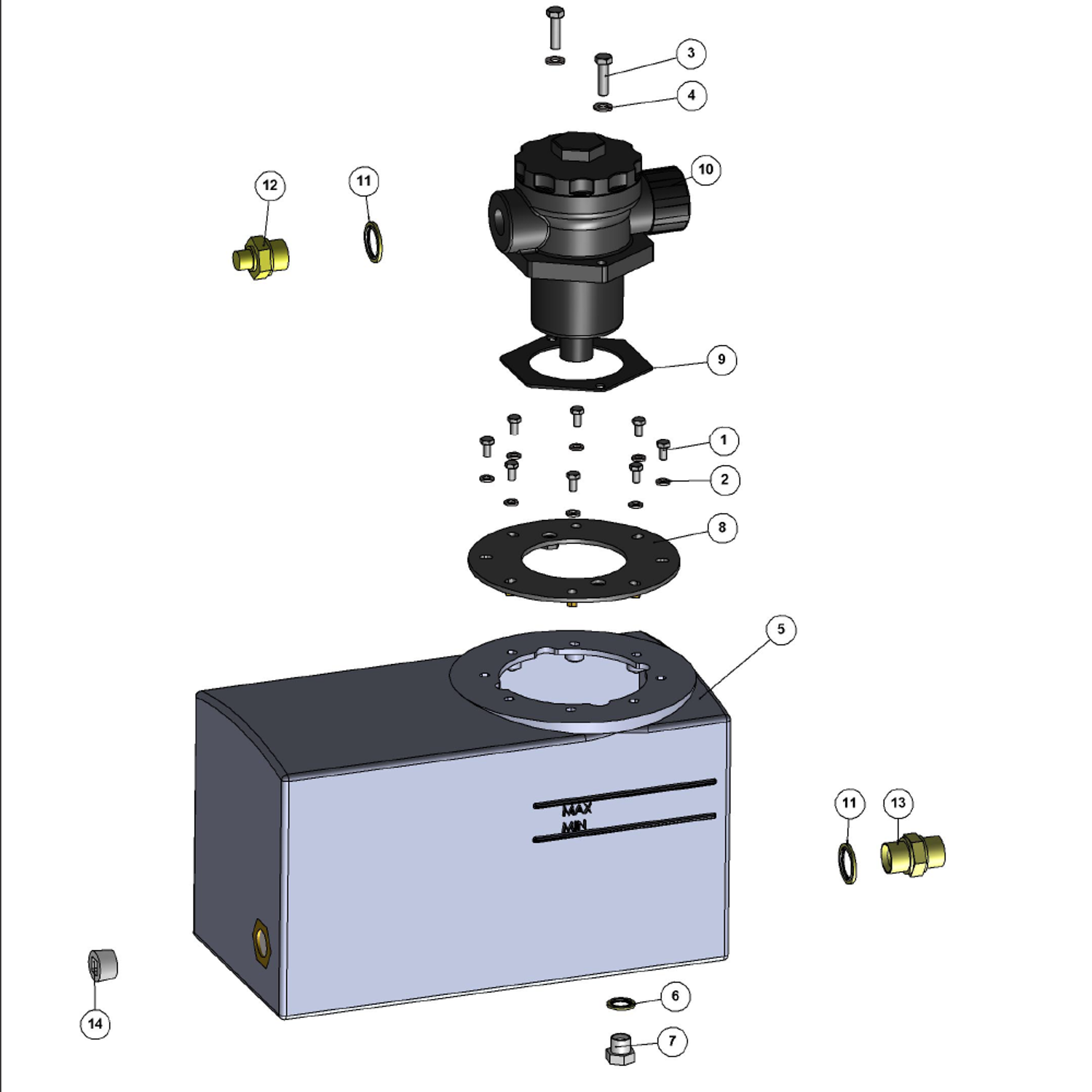 Timberwolf TW230DHB (07-18) Parts Diagram, HYDRAULIC TANK