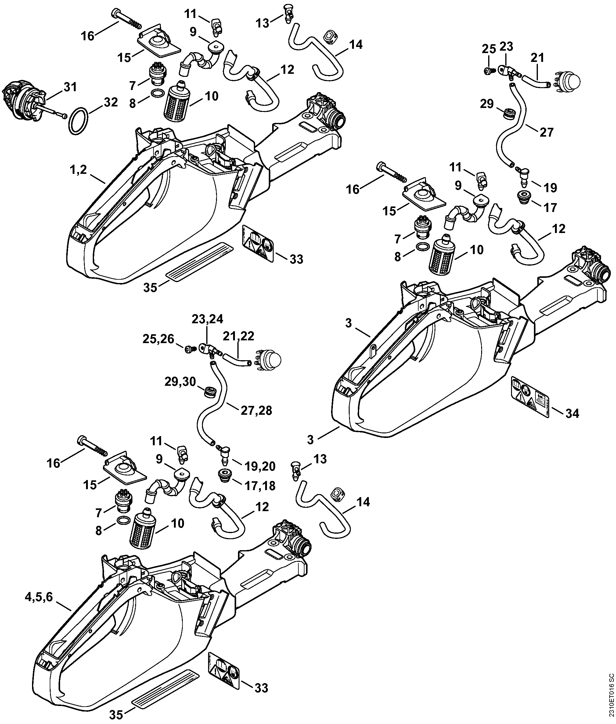 Tank housing