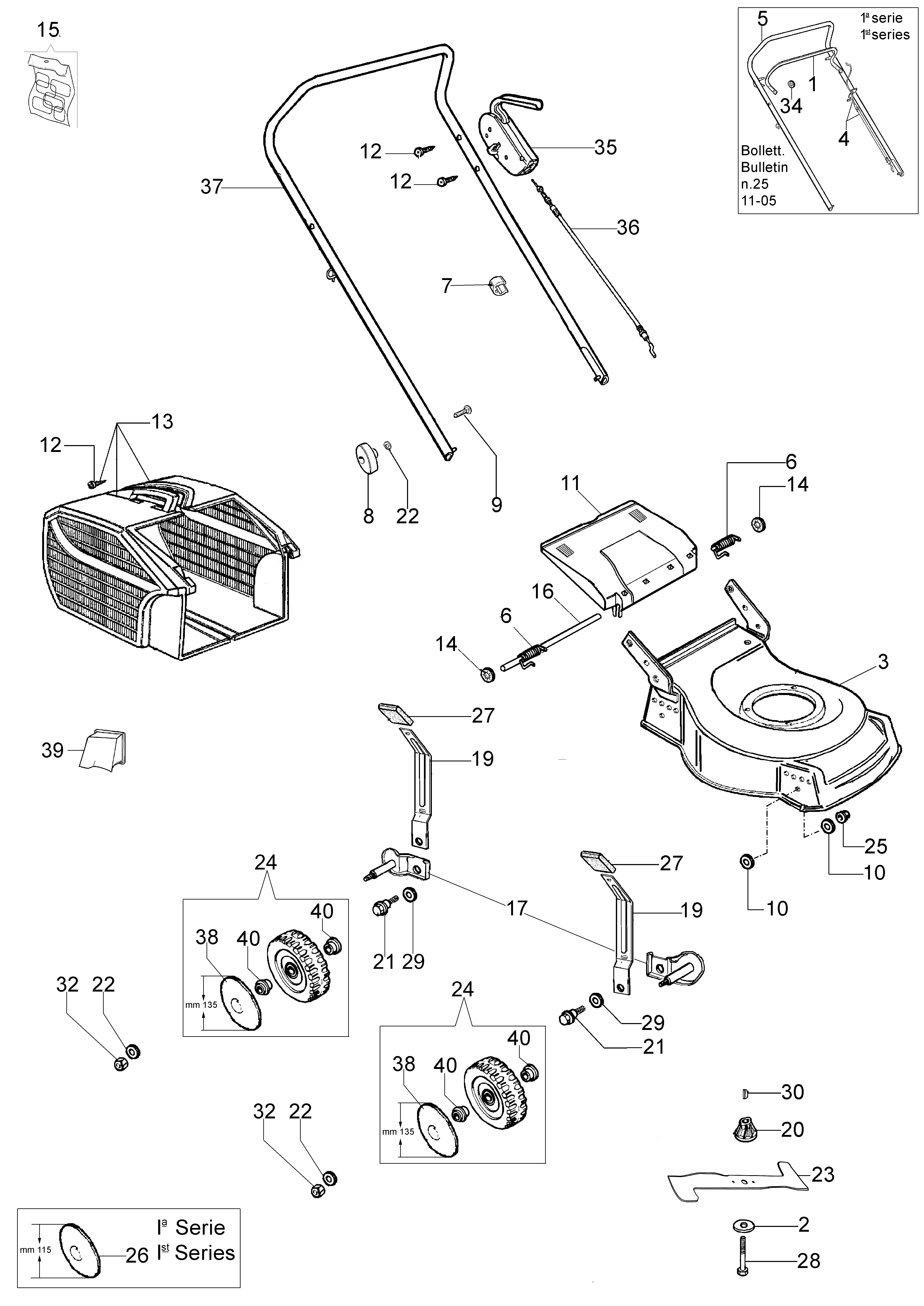Illustrated parts list