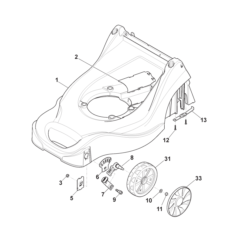 2500247 Mountfield 394 P-B Petrol Rotary Mower (297411028-AMZ [2017-2019 ...