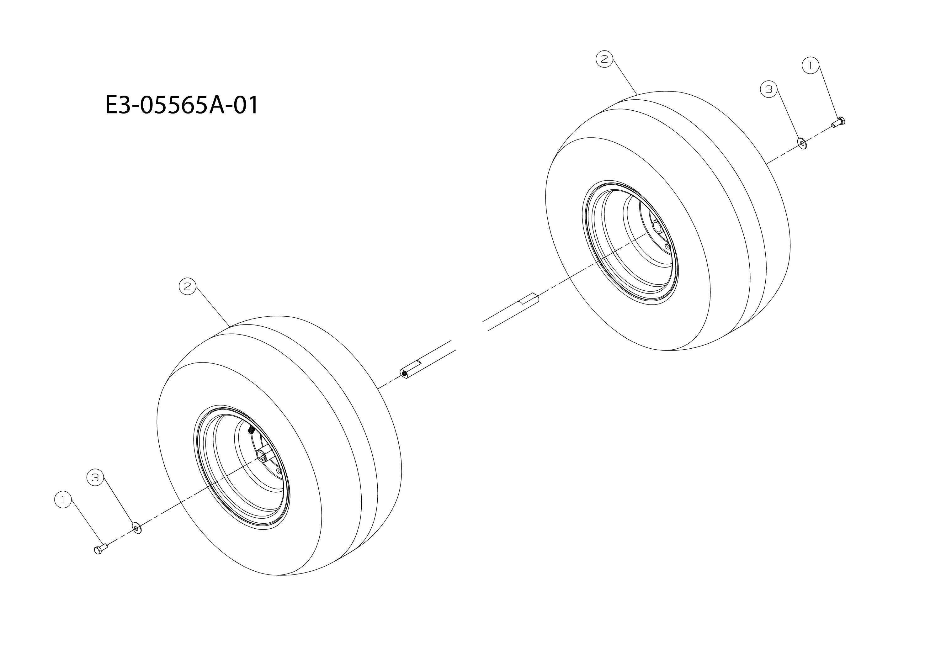 Rear wheels