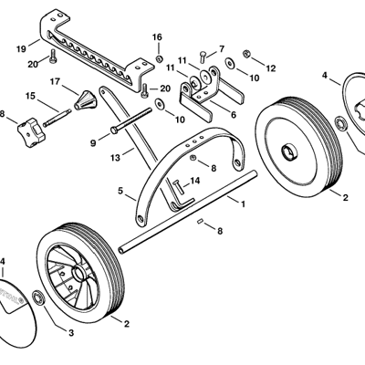 Stihl MM 55 Multi Tool Engine (MM 55) Parts Diagram, Air filter