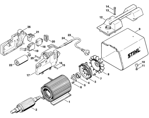 A-Electric motor RE 220 K