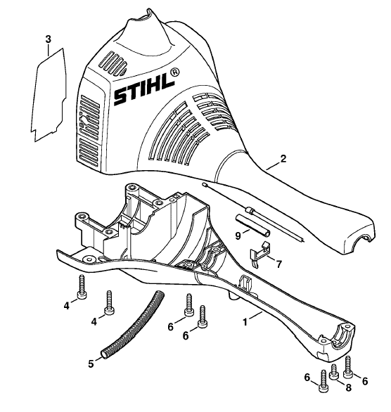 Engine housing (Bike handle)