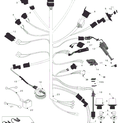 MAIN WIRING LOOM DIAL HEIGHT ONLY