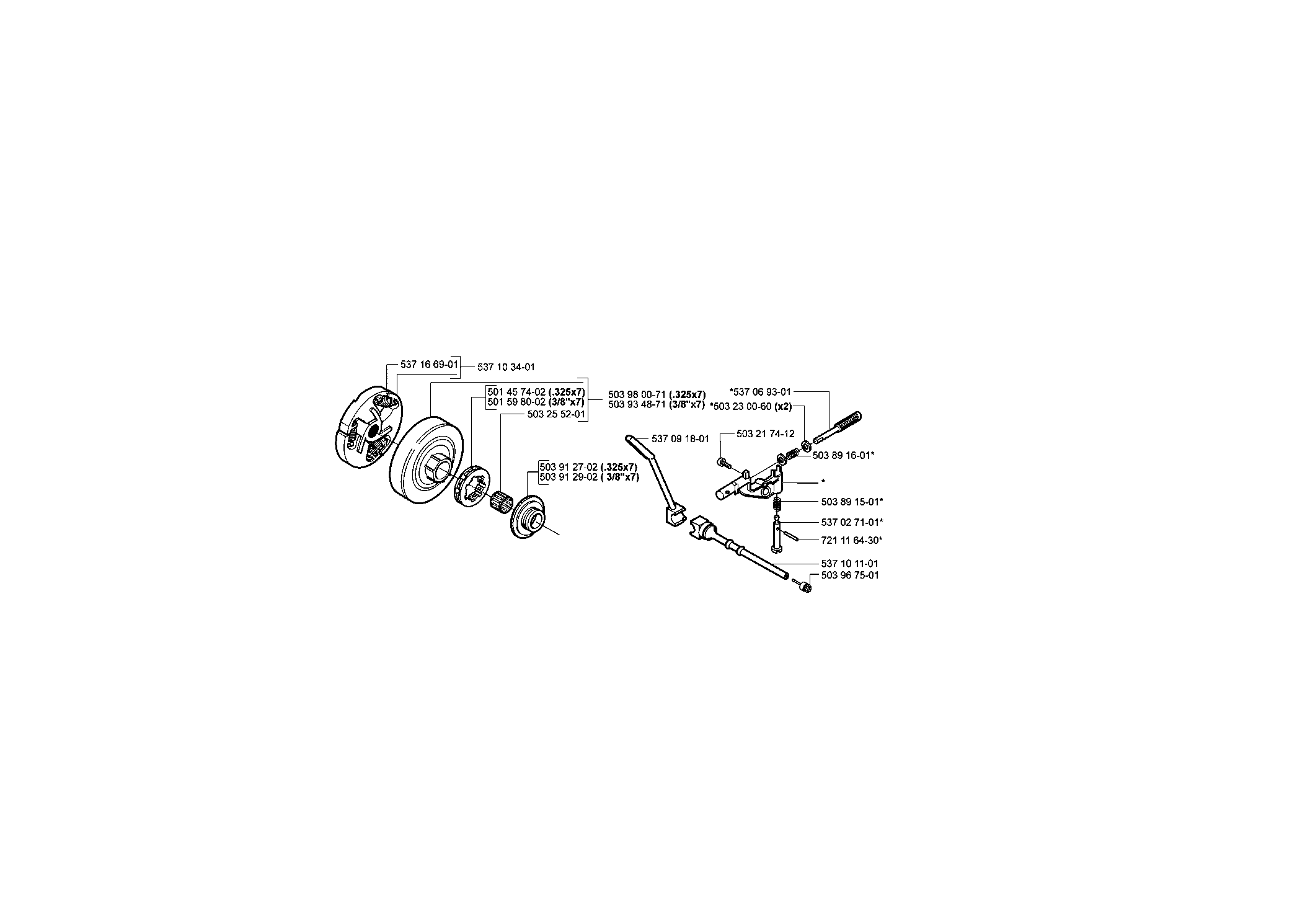 Husqvarna 359 Chainsaw (2005) Parts Diagram, Page 7
