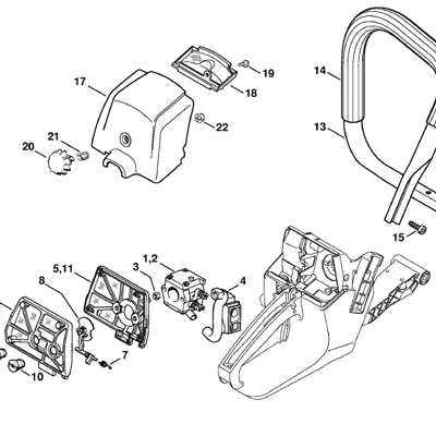 Stihl (MS381 N) Parts Diagrams Stihl (MS381 N) Parts Diagrams