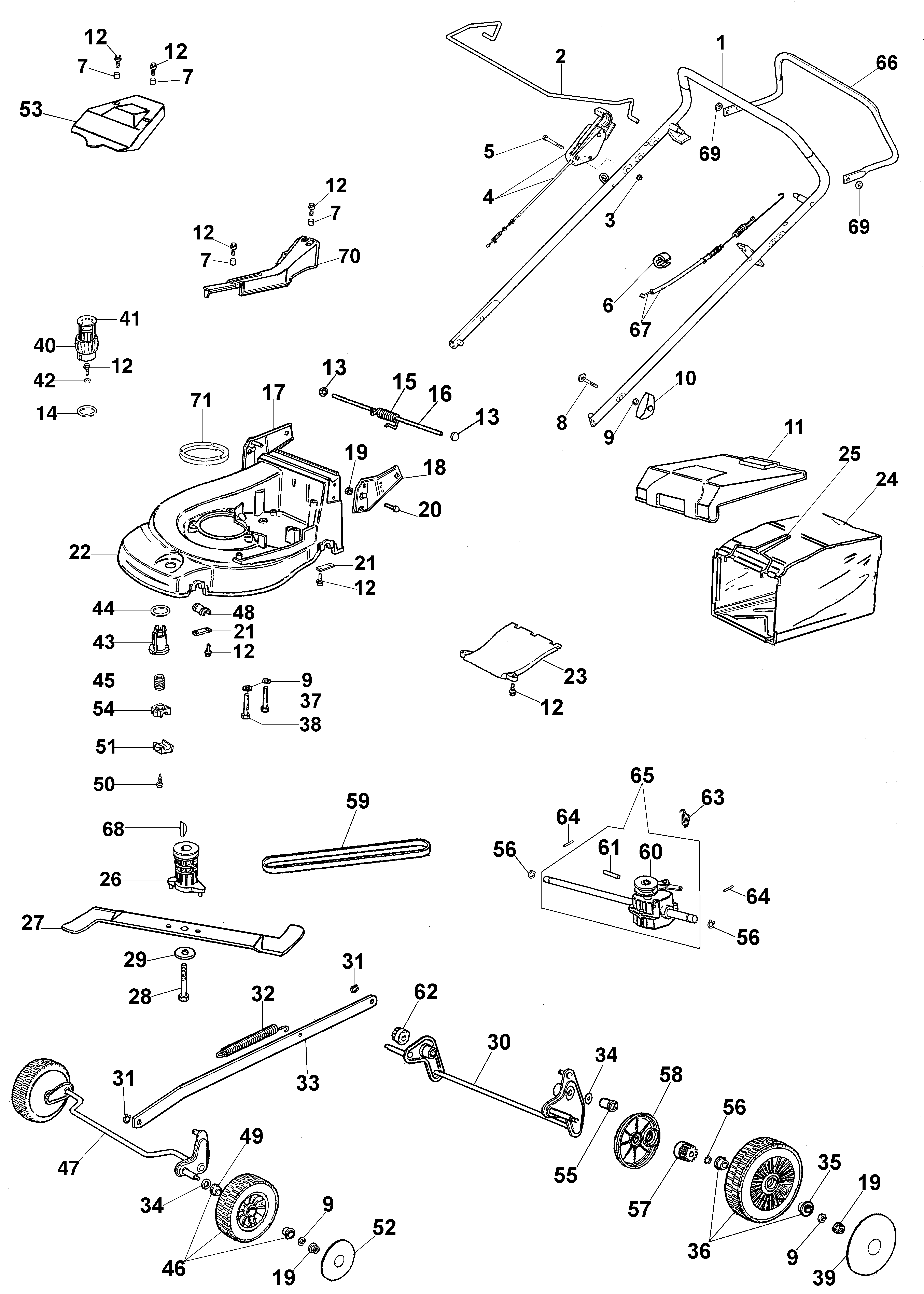 Complete illustrated parts list