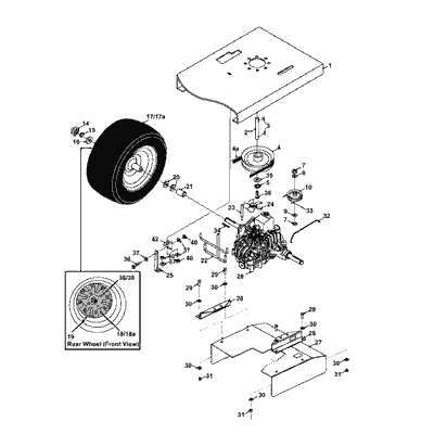 TUFF TORQ HYDROSTATIC ASSEMBLY FROM SERIAL 00126...