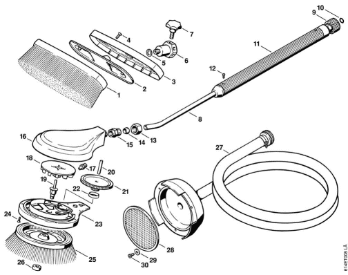 H-Washing brush