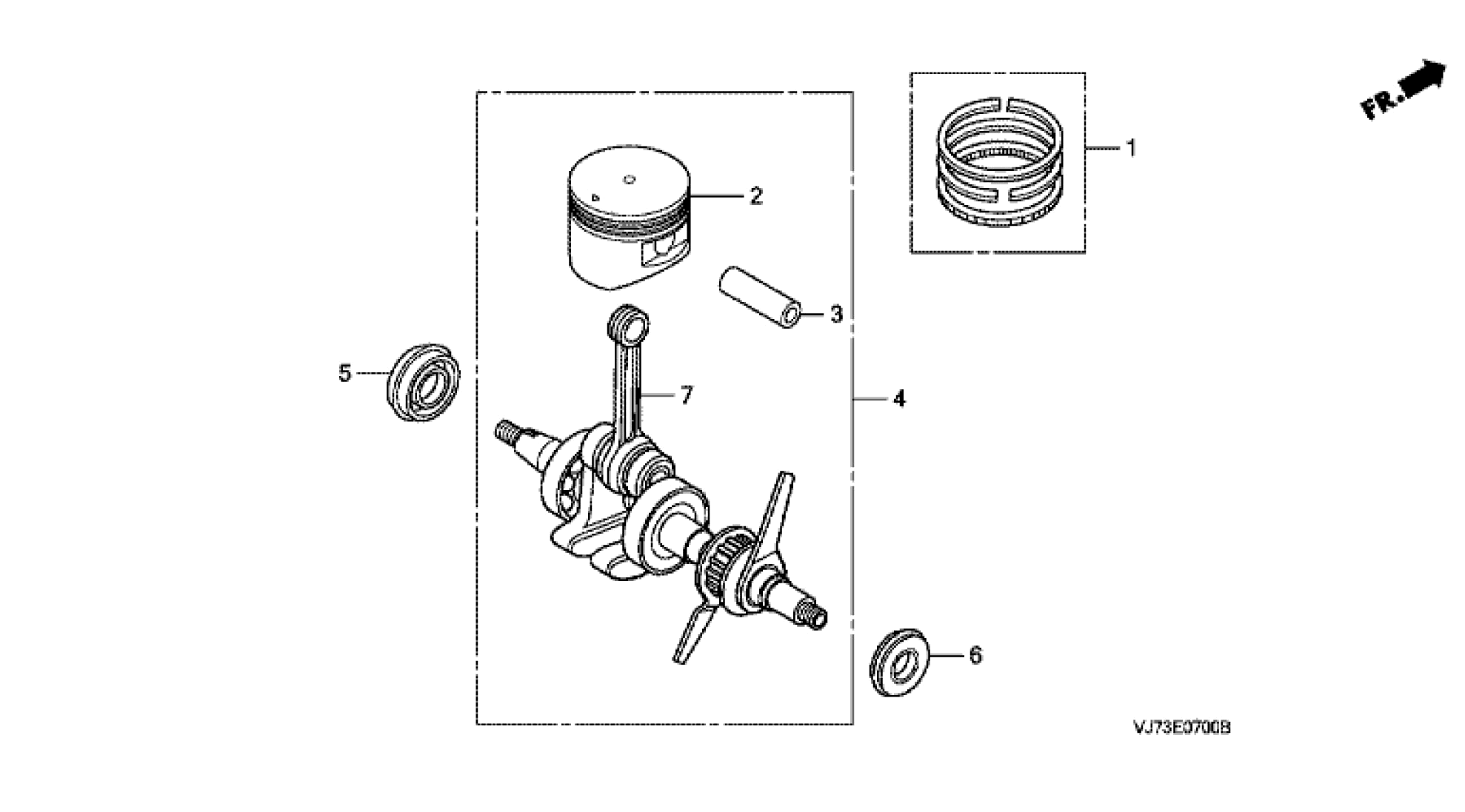E-7 Crankshaft / Piston 