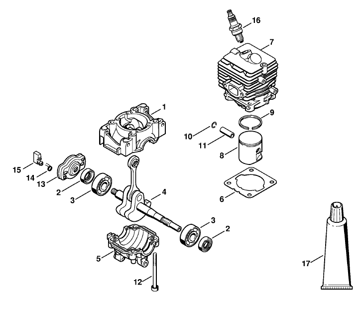 Crankcase, Cylinder