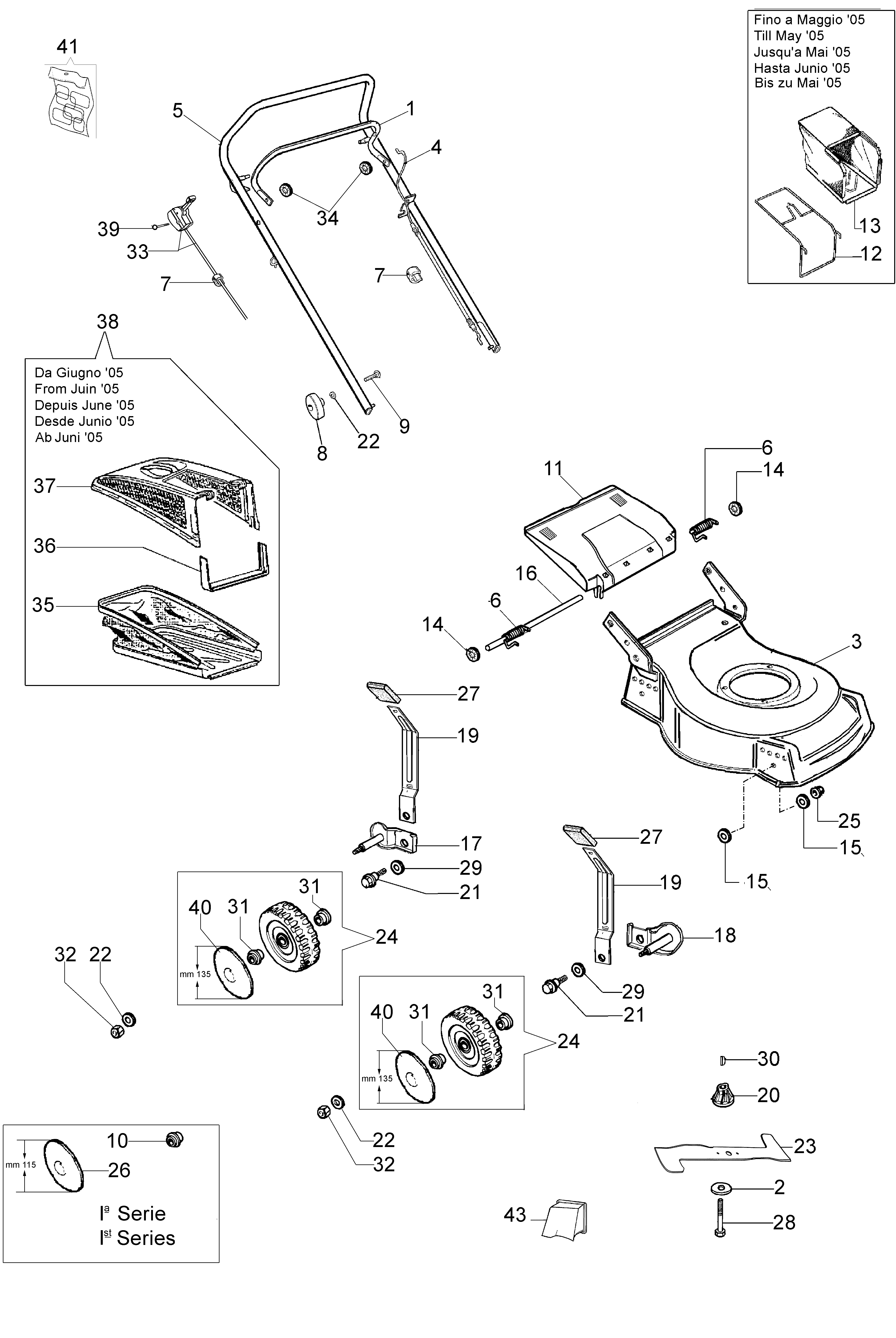 Illustrated parts list