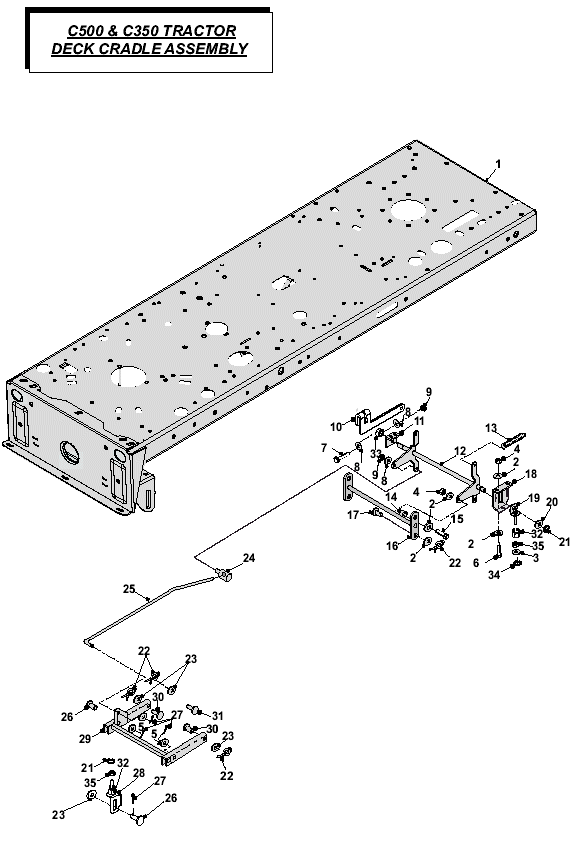 Deck Cradle Assembly