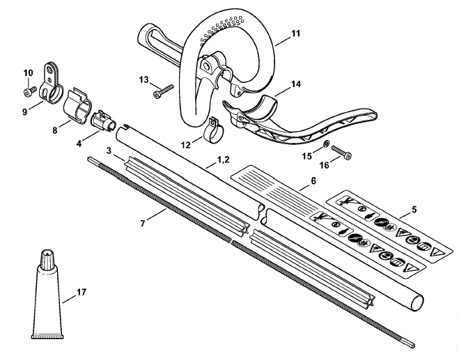 Engine housing (Bike handle)
