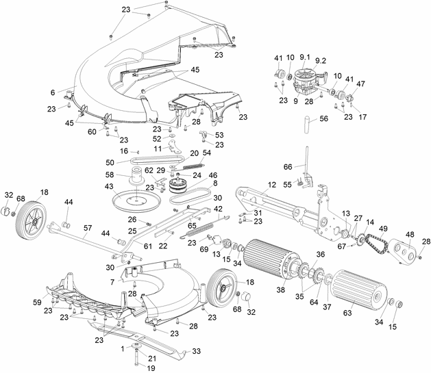 Rear Roller Assy