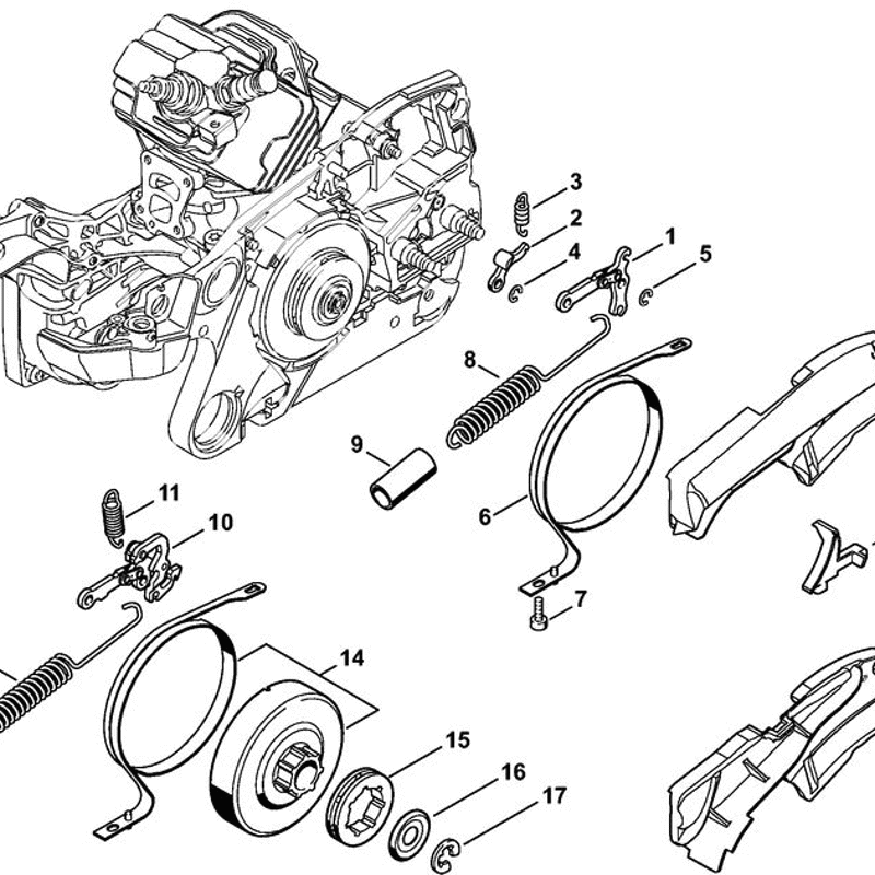 Stihl MS 362 Chainsaw (MS 362 C-M VW) Parts Diagram, MS362CMVW-D CHAIN ...