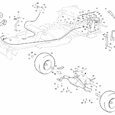 Rear Axle & Control Pedals