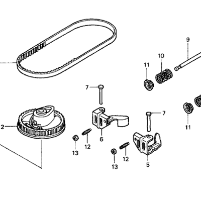CAMSHAFT PULLEY & BELT