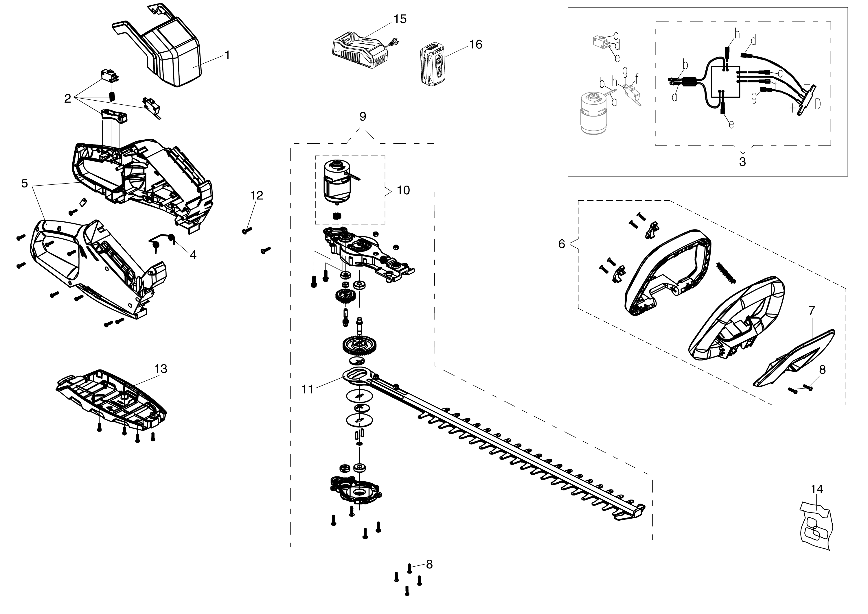 Complete illustrated parts list