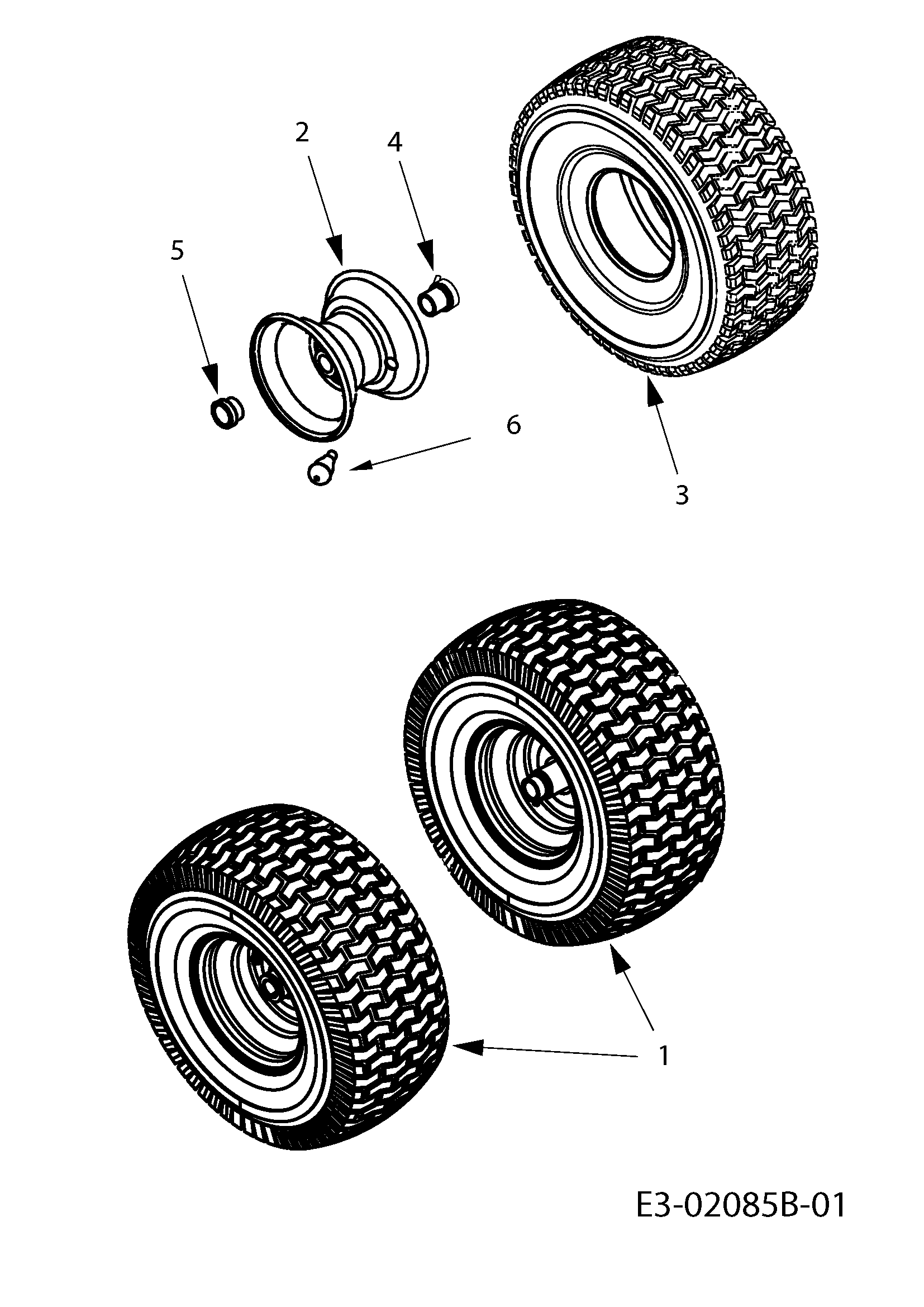 Front wheels