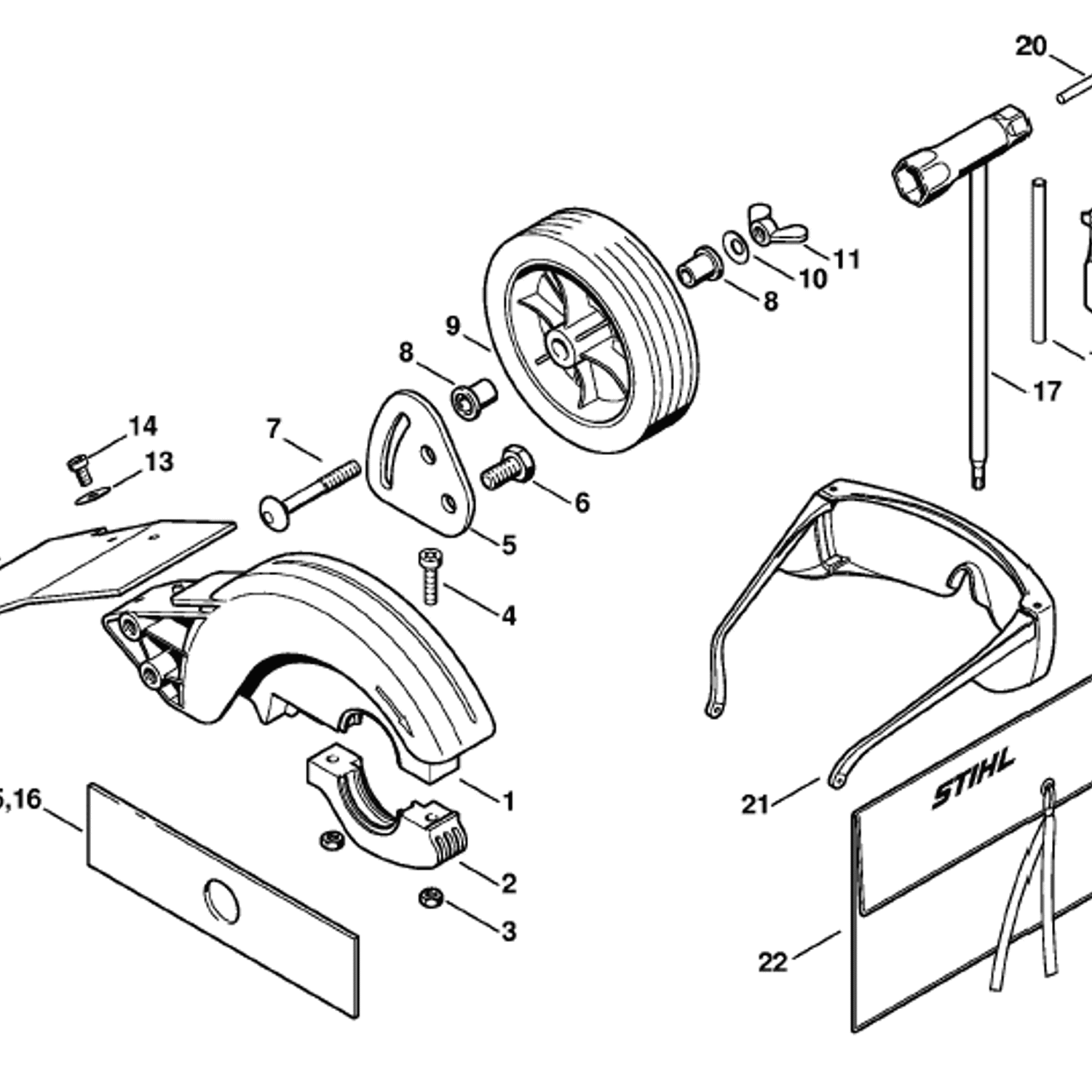 Stihl FC 56 C Edger (FC 56 C) Parts Diagram, Deflector