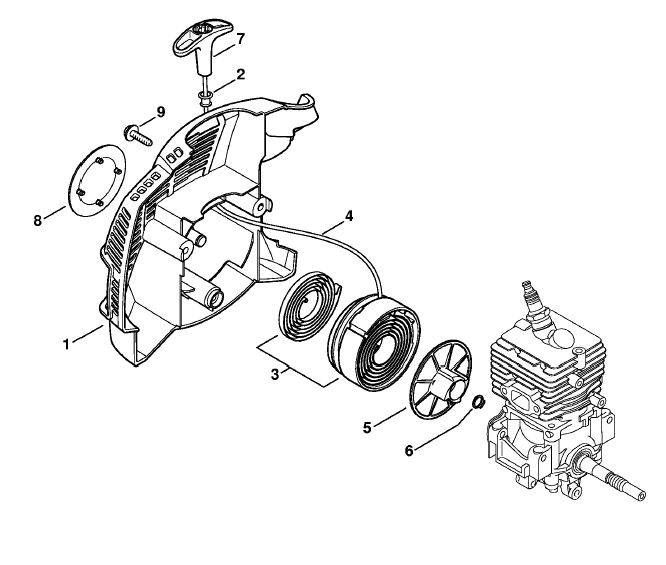 Rewind starter