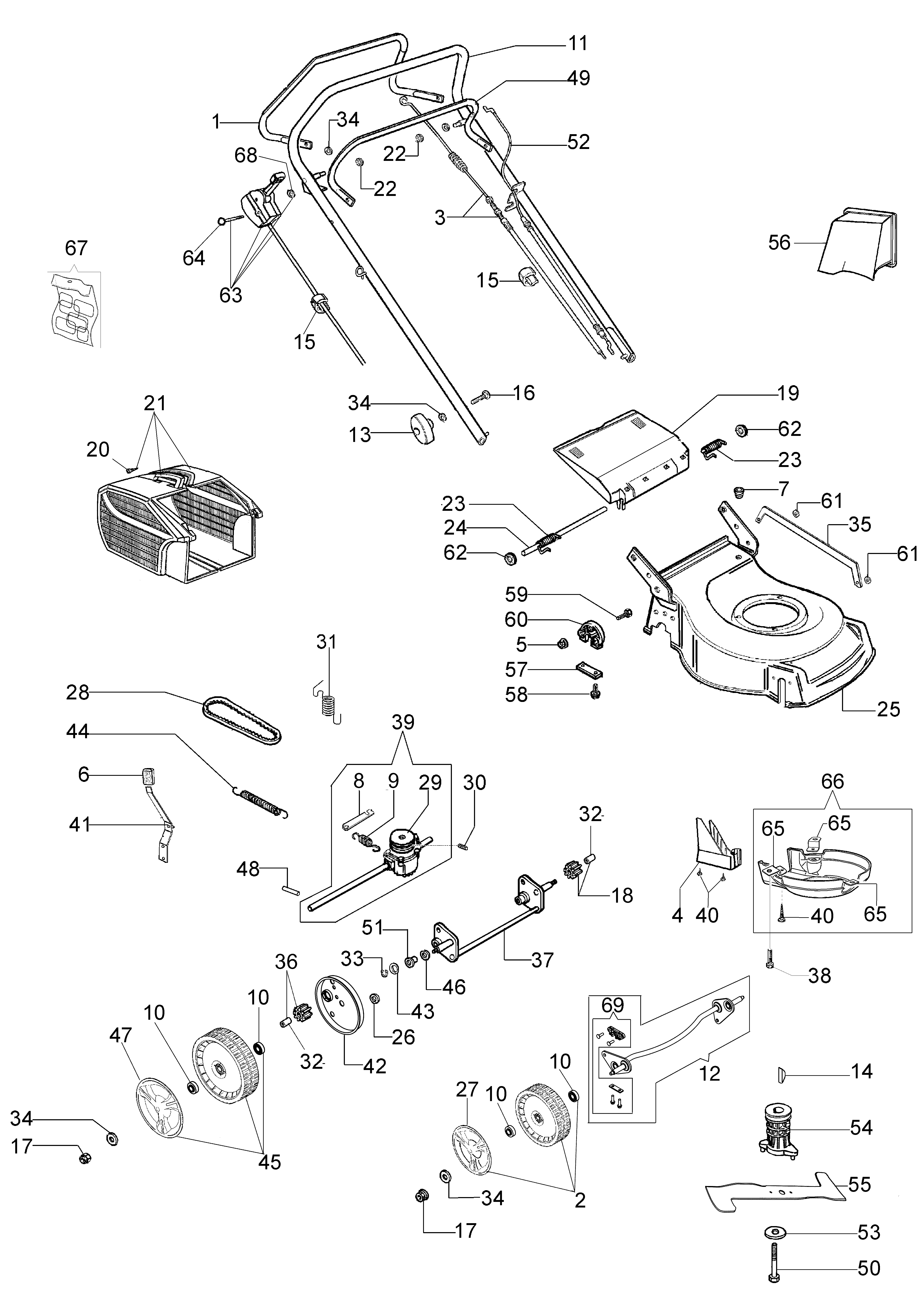 ESSENTIAL complete illustrated parts list (From January 2012)