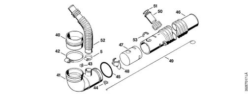 L_-Dusting and granulate spreading attachment