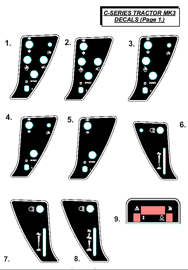MK3 Decals List 1